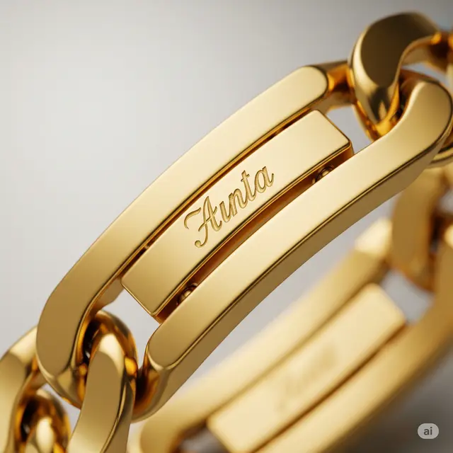 Gelang Emas Model Rantai Jam