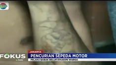HM tertangkap basah lantaran kepergok mencuri sepeda motor milik seorang wanita bersama rekannya di kawasan ini.