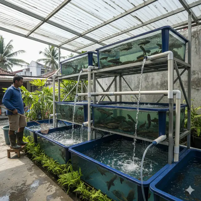 Cara Ternak Ikan Gabus di Lahan Sempit (Foto: Gemini AI)
