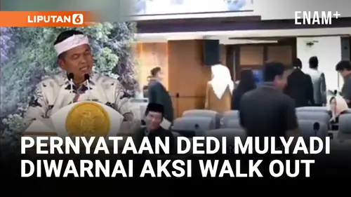  Kecewa dengan Pernyataan Dedi Mulyadi, Fraksi PDIP Walk Out saat Rapat Paripurna DPRD Jabar