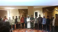 Sinergitas TNI, Polri dan Ulama Wujudkan Pilkada Damai di Sumatera Utara (Liputan6.com/Nafisyul Qodar)