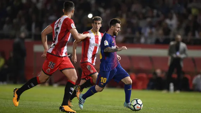 FOTO: Bungkam Girona, Barcelona Jaga Kesempurnaan