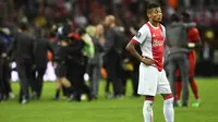Gelandang Ajax Amsterdam, David Neres, mencatat 10 assist di Eredivisie pada musim ini. (AFP/Jonathan Nackstrand)