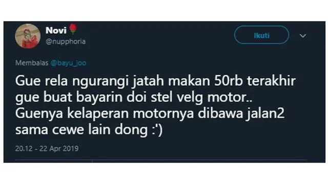 Curhatan Netizen Saat Jadi Bucin