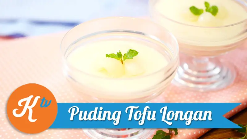 Puding Tofu Buah Longan