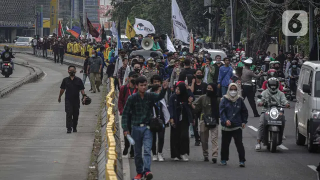 Aksi Demo BEM di Kawasan Harmoni