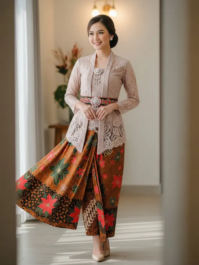 Inspirasi Outfit Natal Bernuansa Nusantara Model Kebaya Kontemporer Etnik