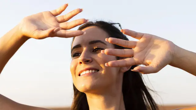 Ilustrasi paparan sinar matahari pagi