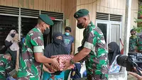 Batalyon Raider 600 kunjungi Dusun Modang Paser Kaltim.