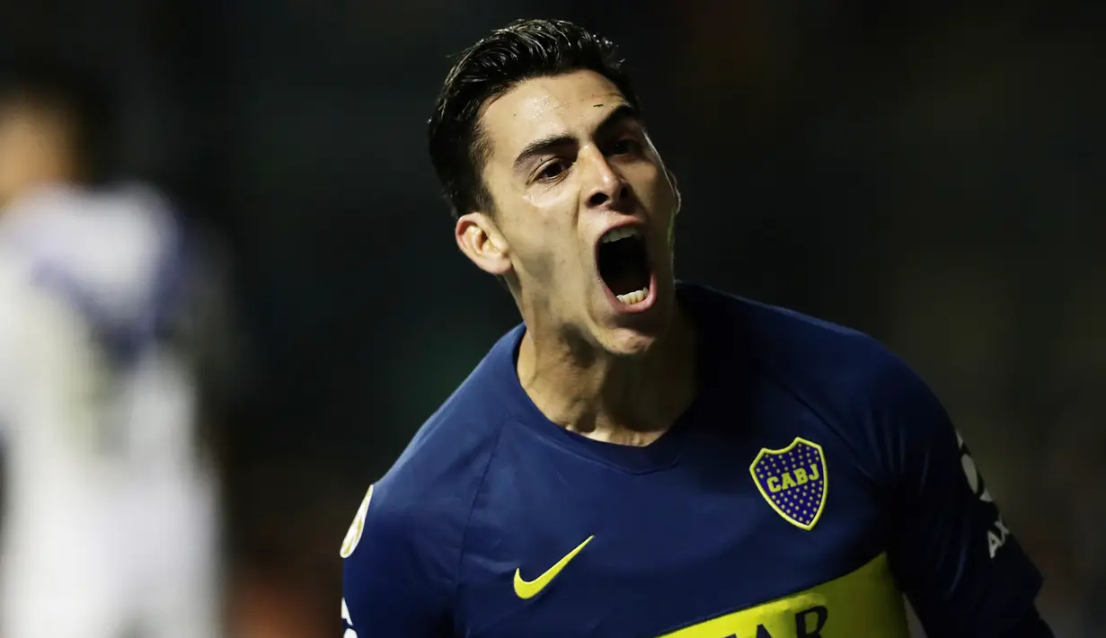 7. Cristian Pavon – Penyerang Boca Juniors ini santer dikabarkan menjadi incaran klub top Eropa seperti Barcelona dan Arsenal. Juru gedor itu diprediksi sebagai penerus Messi di Albiceleste. (AFP/Alejandro Pagni)