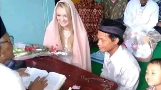 Viral, Pernikahan Cowok Muntilan dengan Bule Cantik Inggris