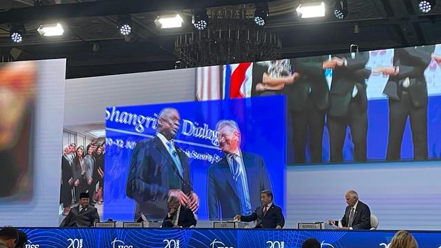 Menhan RI Prabowo Subianto di Shangri-La Dialogue 2023 (dok. Kemhan RI)