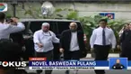 Demi alasan keamanan Novel meninggalkan bandara melalui pintu loading dock terminal tiga Bandara Internasional Sukarno Hatta. Setelah dari bandara, kemudian Novel dibawa ke Gedung KPK Jakarta.