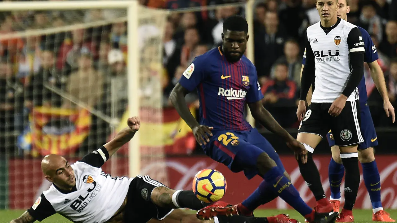 FOTO: Gol Lionel Messi Dianulir, Valencia Imbangi Barcelona