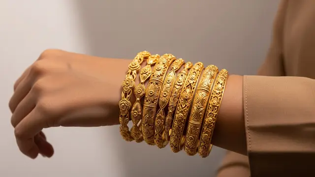 Model Gelang Emas Keroncong Isi 12 untuk Lamaran dan Pernikahan/Ilustrasi Gemini AI