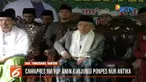 Ma’ruf Amin ikuti istigosah dan doa bersama di Pondok Pesantren Nur Antika, Tangerang, Banten.