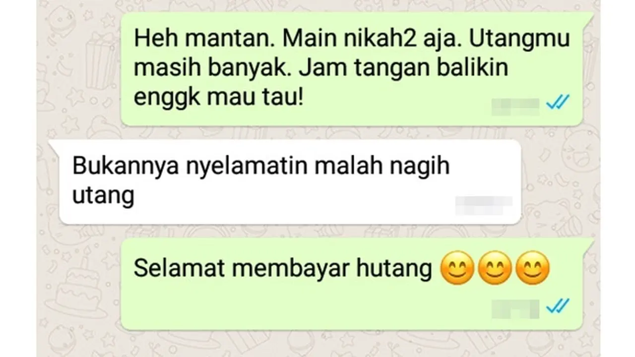 6 Chat Beri Ucapan Selamat Nikah ke Mantan Ini Bikin Baper