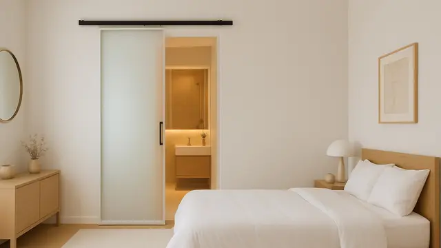 Inspirasi Kamar Tidur dengan Kamar Mandi