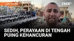 Warga Khiam, kota perbatasan Lebanon, menggelar iftar bersama di antara reruntuhan akibat serangan Israel. Dengan semangat "Resistance and Challenge" (Daya Tahan dan Perlawanan), mereka bertekad untuk tetap bertahan di tanah mereka meski dihantam per...