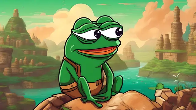 Ilustrasi Kripto PEPE Coin. (Foto By AI)