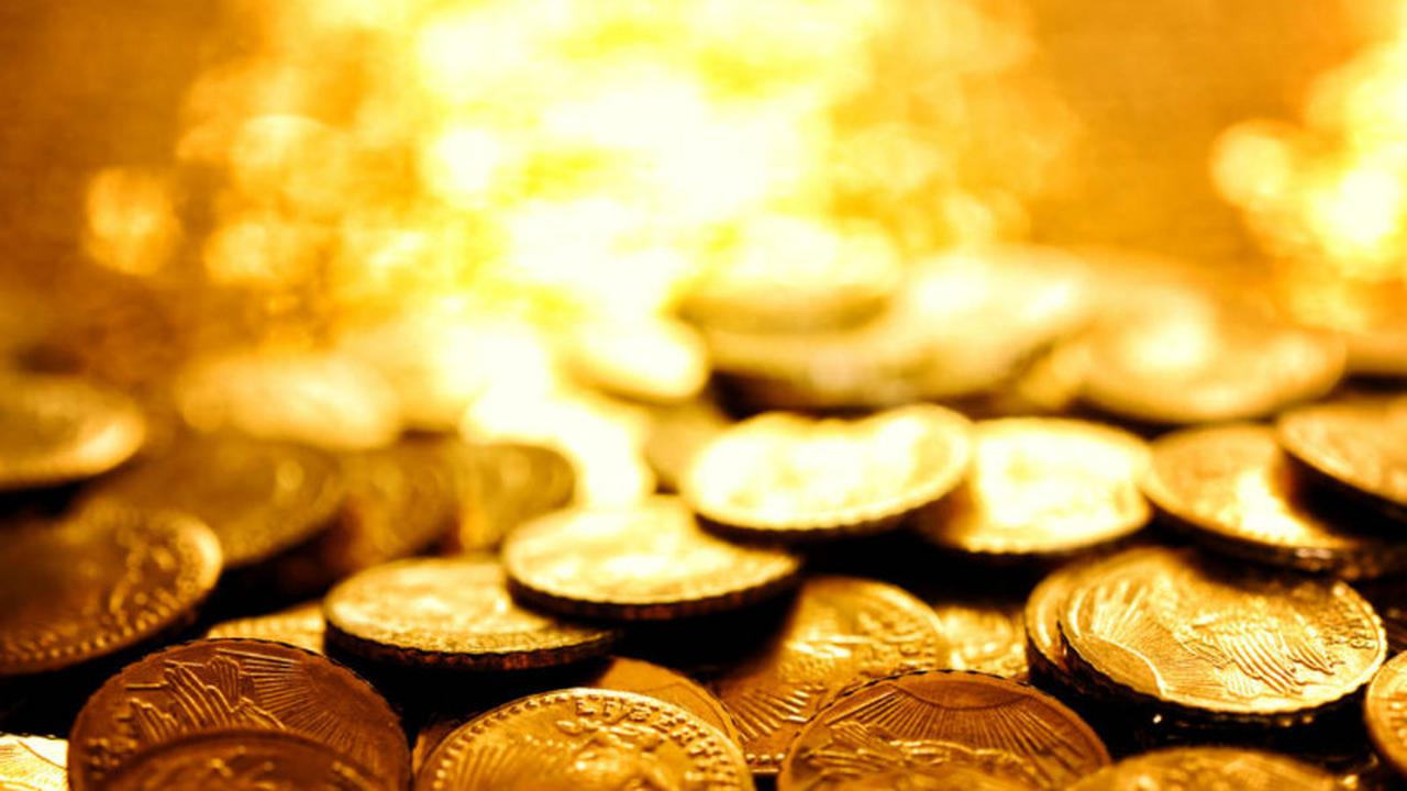 Ilustrasi emas harta karun