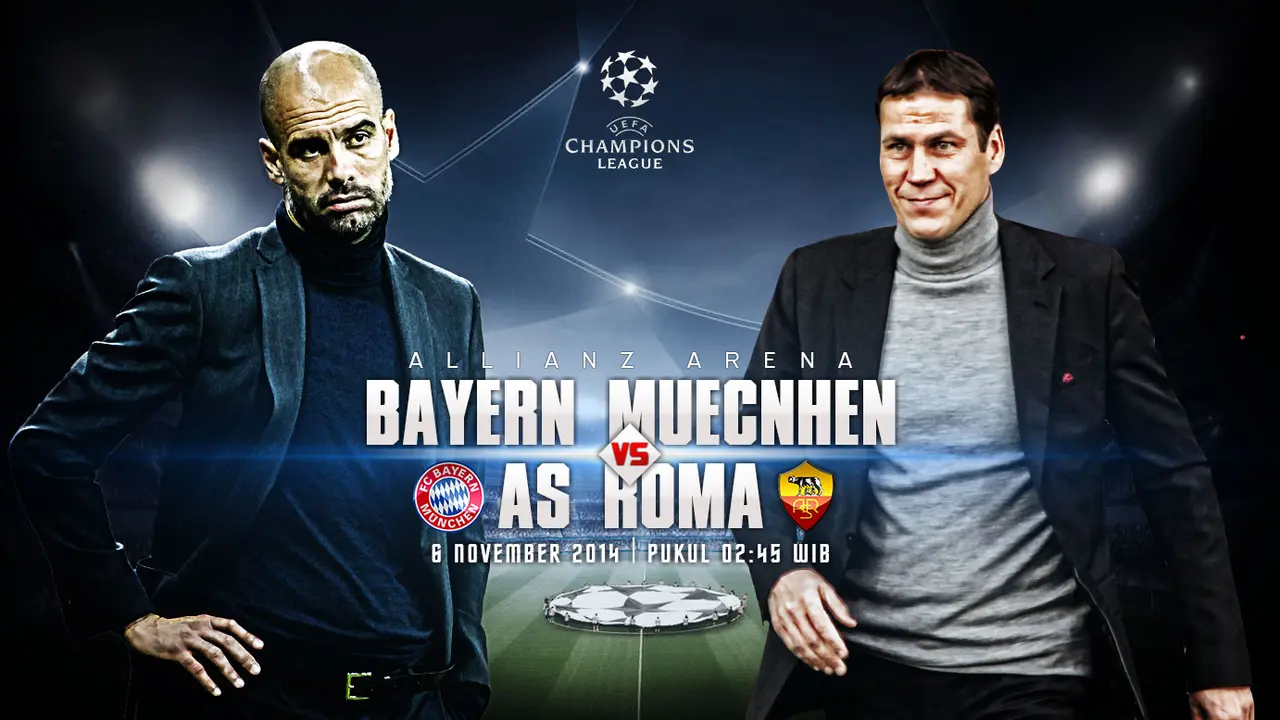 Prediksi Bayern Muenchen vs AS Roma (Liputan6.com/Yoshiro)