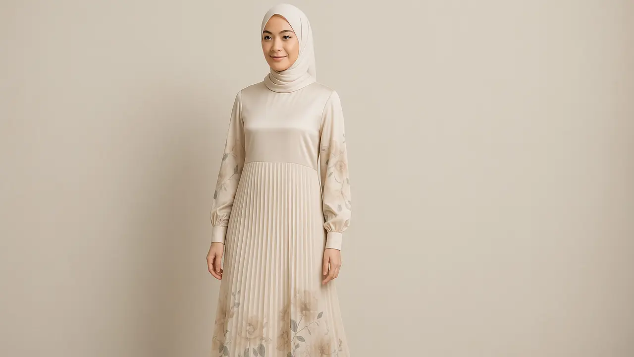 Model Gamis Bunga untuk Kondangan agar Terlihat Elegan (Foto: ChatGPT)
