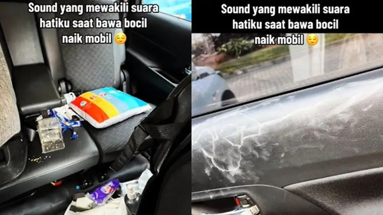 Risiko Bawa Anak Kecil dalam Mobil, Interior Jadi Tidak Karuan