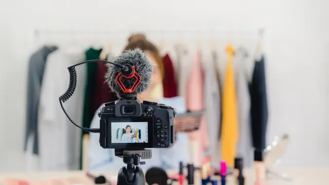 Ilustrasi vlog, vlogger