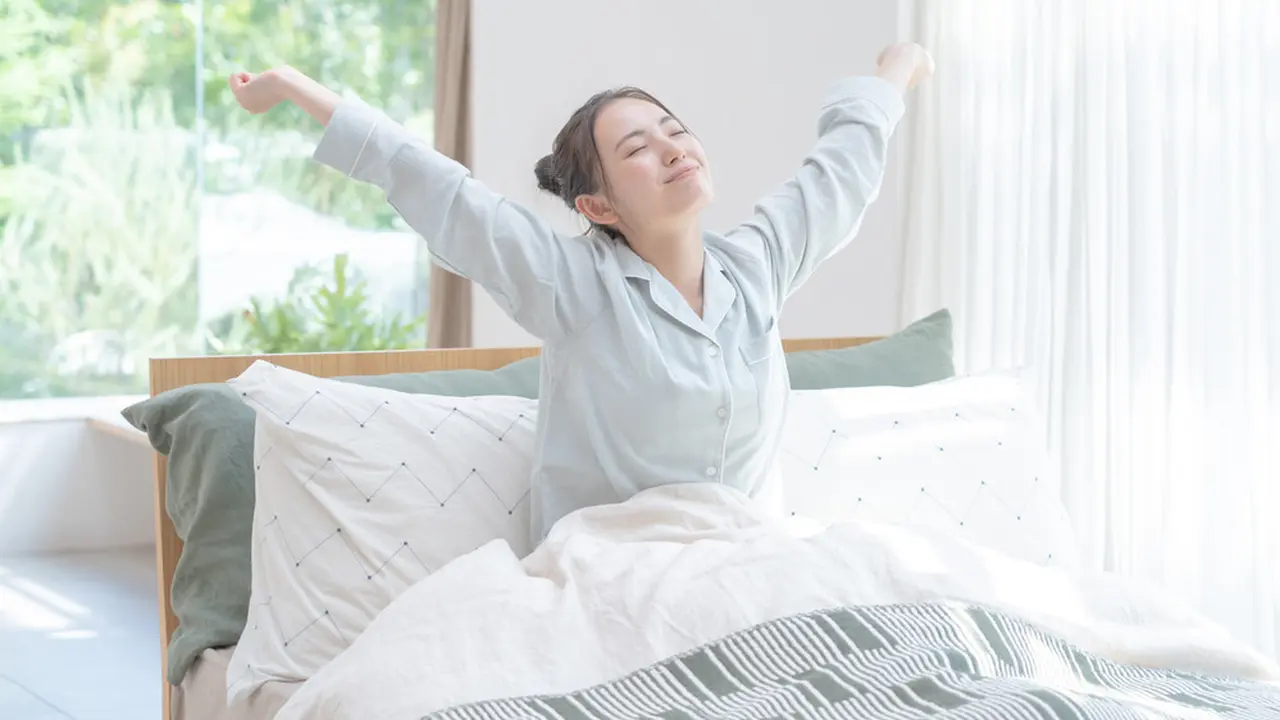 bangun tidur dalam keadaan segar