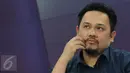 Farhat Abbas saat diwawancarai pada program talkshow "Dear Haters" di SCTV Towers, Jakarta, beberapa waktu lalu. Farhat Abbas menceritakan kehidupannya di balik berita kontroversi pengacara tersebut. (Liputan6.com/Herman Zakharia)