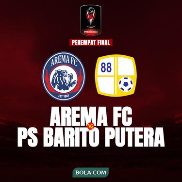 Cover Perempat Final Piala Presiden 2022 Arema Vs Barito Putera