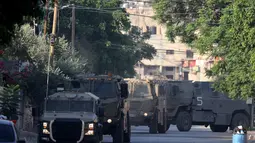 Tentara Israel mengatakan telah melancarkan serangan udara di kota Jenin Tepi Barat yang diduduki dalam "upaya kontraterorisme ekstensif". (AFP/Jaafar Ashtiyeh)
