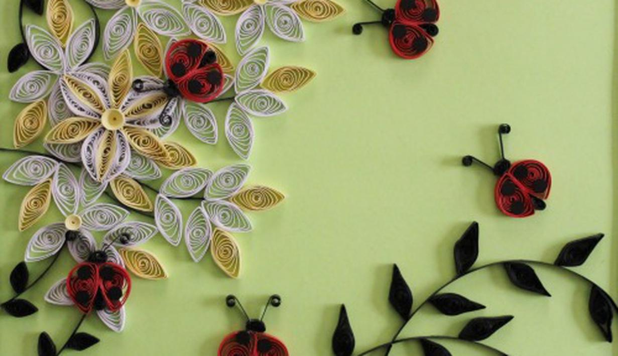 Gambar Paper Quilling Bunga Koleksi Gambar Bunga