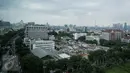 Gedung-gedung tinggi di Kawasan sekitar Abdul Muis, Jakarta,  (22/1). Pemerintah Provinsi (Pemprov) DKI Jakarta berencana sepanjang tahun 2016 ini akan melakukan pembelian lahan untuk dijadikan Ruang Terbuka Hijau (RTH). (Liputan6.com/Faizal Fanani)