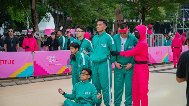 Red Light Green Light ala Squid Game di GBK. (dok. Netflix)