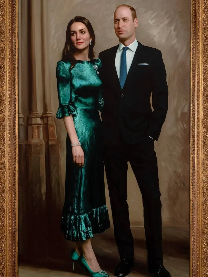 Potret Langka Kate Middleton dan Pangeran William Bernuansa Lokal Inggris, Dibuat dalam Bentuk Lukisan