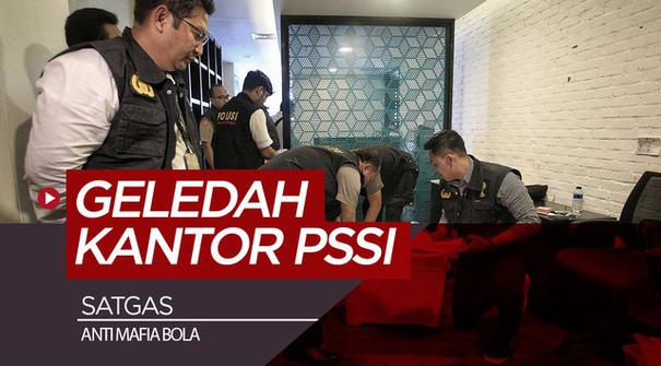 Berita video tim penyidik Satgas Anti Mafia Bola Polri mengeledah kantor baru PSSI di Fx Tower, Jakarta, Rabu (30/1).