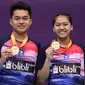 Leo Rolly Carnando/Indah Cahya Sari Jamil berhasil menjuarai Asia Asia Junior Championships 2019, di Suzhou Olympic Sports Center, China, Minggu (28/7/2019). (PBSI)