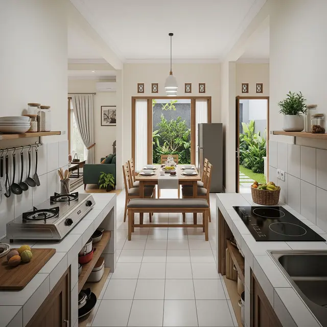 9 Desain Dapur Konsep Terbuka untuk Dua Keluarga, Solusi Harmonisasi Ruang