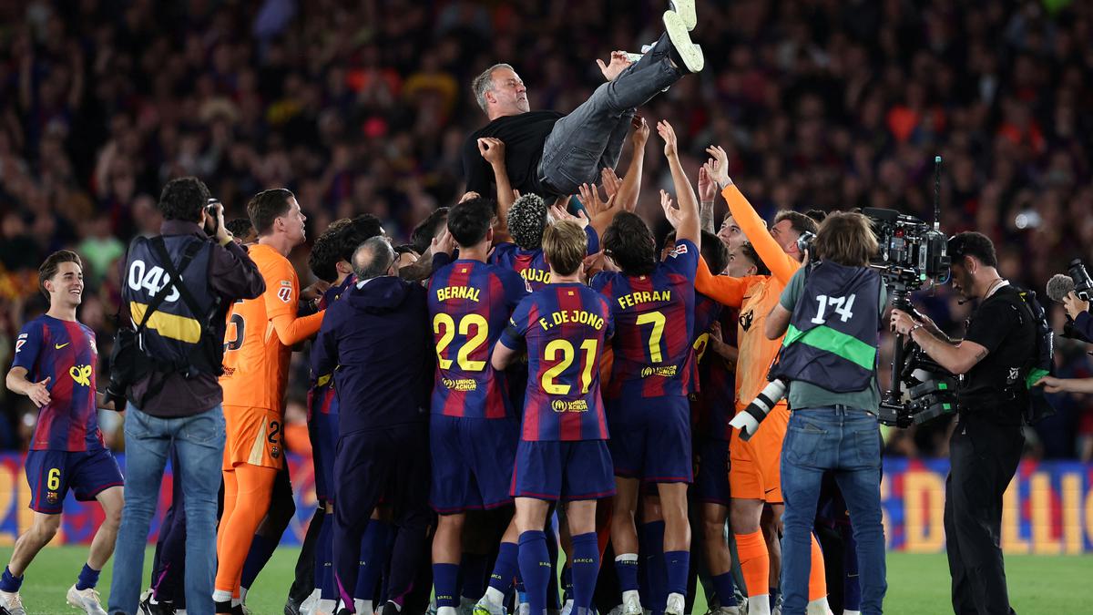 Barcelona Juara Liga Spanyol Usai Hajar Real Madrid di El Clasico, Hansi Flick: Saatnya Merayakan!