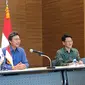 Duta Besar Republik Korea Selatan untuk Indonesia Kim Chang-Beom (kiri) dan Kim Jeo-Yong (kanan) pada Press Conference Paparan Duta Besar Republik Korea, Selasa (14/1/2020). (Liputan6.com/Jihan Fairuzzia)