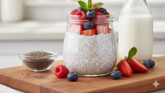 Chia Pudding Susu Almond