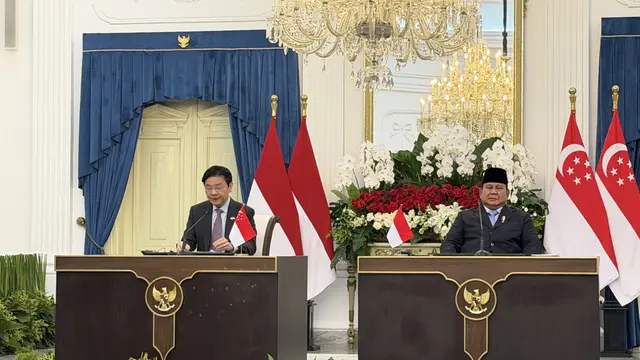 Prabowo saat Bertemu PM Singapura Lawrence Wong