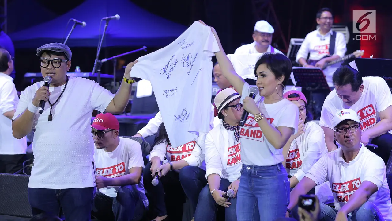 Penampilan Seru Elek Yo Band Saat Penggalangan Dana Palu dan Donggala