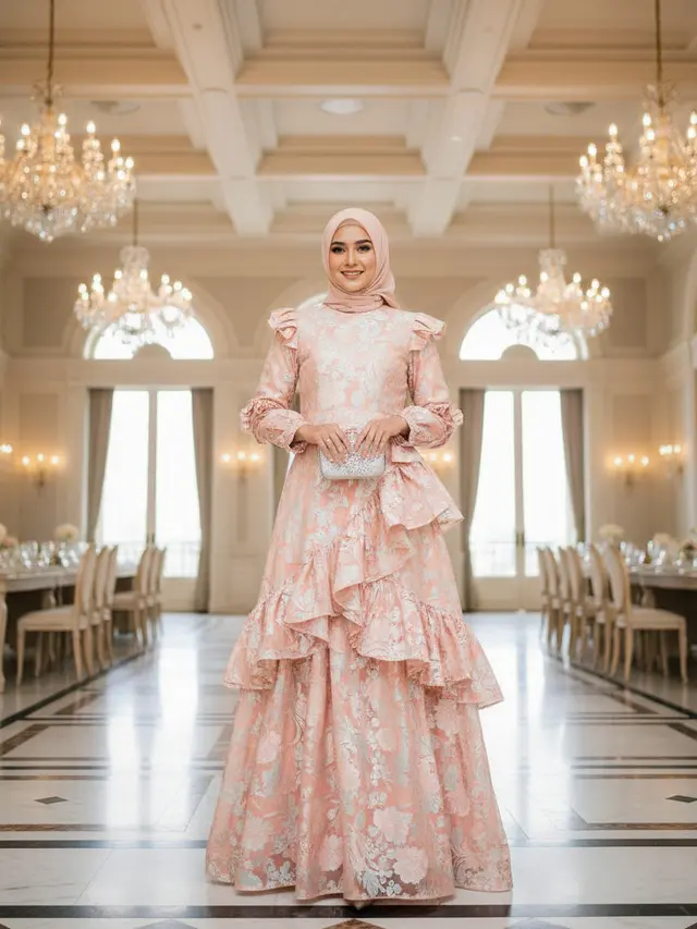 7 Model Dress Brokat Panjang, Anggun dan Elegan untuk Berbagai Acara di 2025