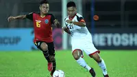 Duel Timor Leste vs Brunei di Stadion Kuala Lumpur, Malaysia (1/9/2018), pada leg pertama kualifikasi Piala AFF 2018. (Bola.com/Dok. AFF)