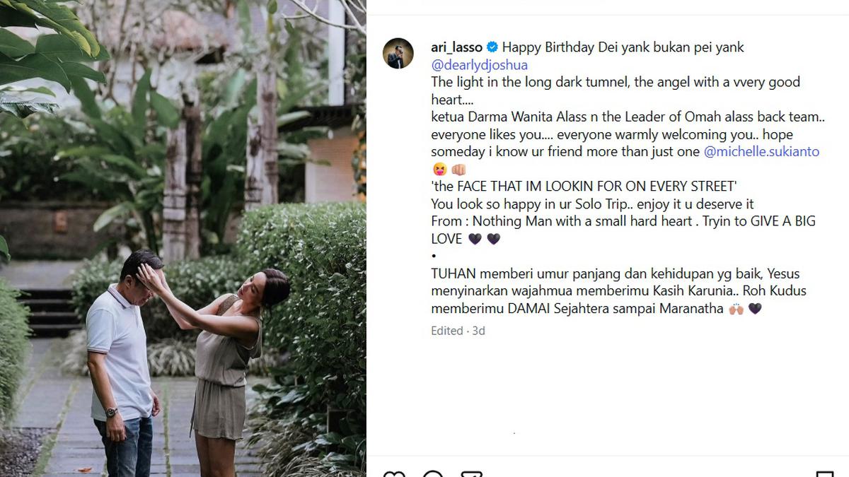 Doa Indah Ari Lasso untuk Ultah Dearly Djoshua pada 5 Desember, Kini Datang Kabar Perpisahan
