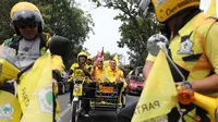 Konvoi "Menguning", Partai Golkar Sumut Daftarkan Bacaleg ke KPU