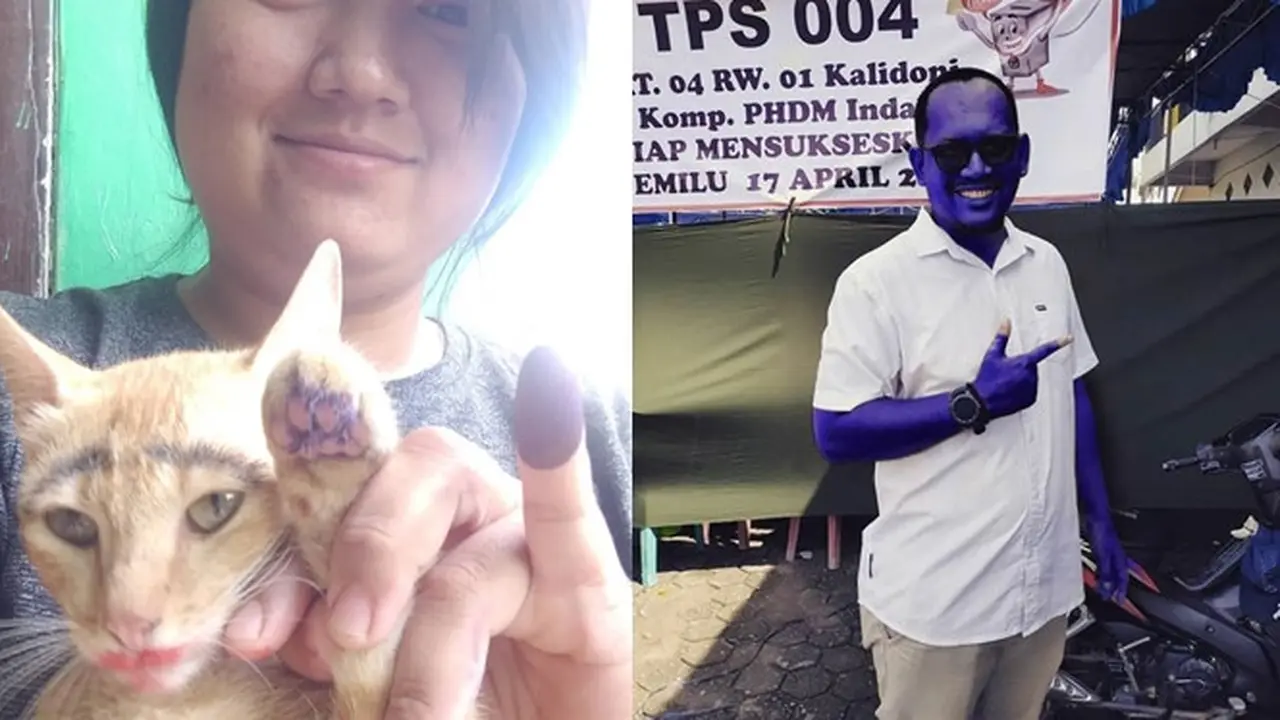 6 Kelakuan Kocak Pakai Tinta Pilkada Ini Bikin Ngakak